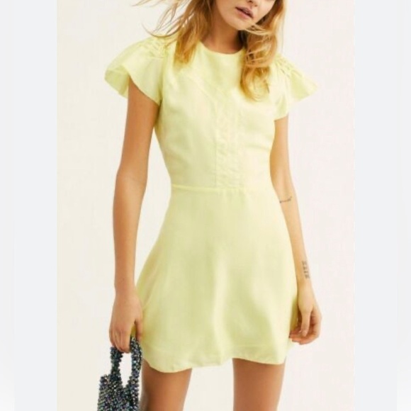 Free People Follow Along Silk Mini Dress 48 - Picture 1 of 10